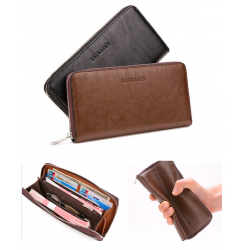 Crossbody couro na moda e bolsa de ombro com carteira*