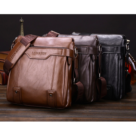 Crossbody couro na moda e bolsa de ombro com carteira*