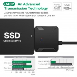 Adaptador de conversor USB 3.0 para SATA
