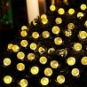 bolas de cristal LED solar - luzes de Natal impermeável