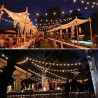 bolas de cristal LED solar - luzes de Natal impermeável