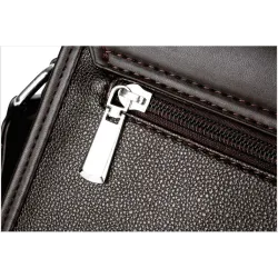 Bolsa de couro de ombro e crossbody clássico vintage