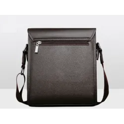 Bolsa de couro de ombro e crossbody clássico vintage