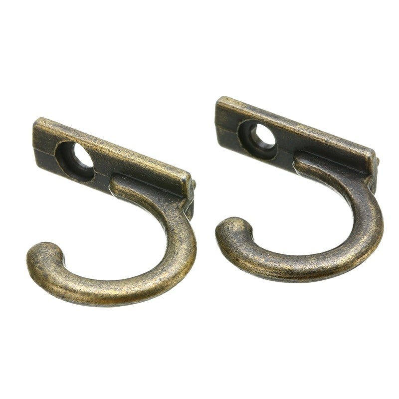 Antique parede montada ganchos 10 peças