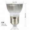 6W - E27 E14 GU10 - LED crescer luz - hidropônico