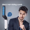 Tudo em um - pente & alisador & cabelo curling ferro para homens