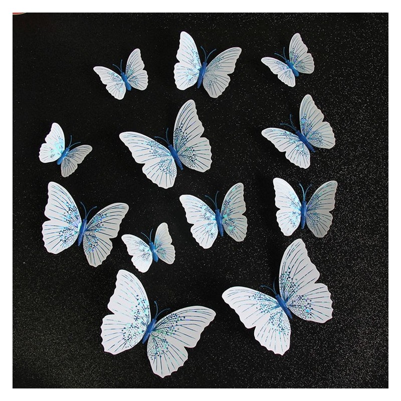 borboleta 3D - adesivo de parede com ímã 12 peças borboleta 3D - adesivo de parede com ímã 12 peças