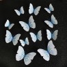 borboleta 3D - adesivo de parede com ímã 12 peças