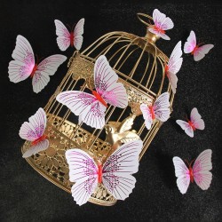 3D butterfly - wall sticker with magnet 12 piecesWall stickers