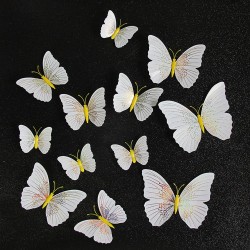 3D butterfly - wall sticker with magnet 12 piecesWall stickers