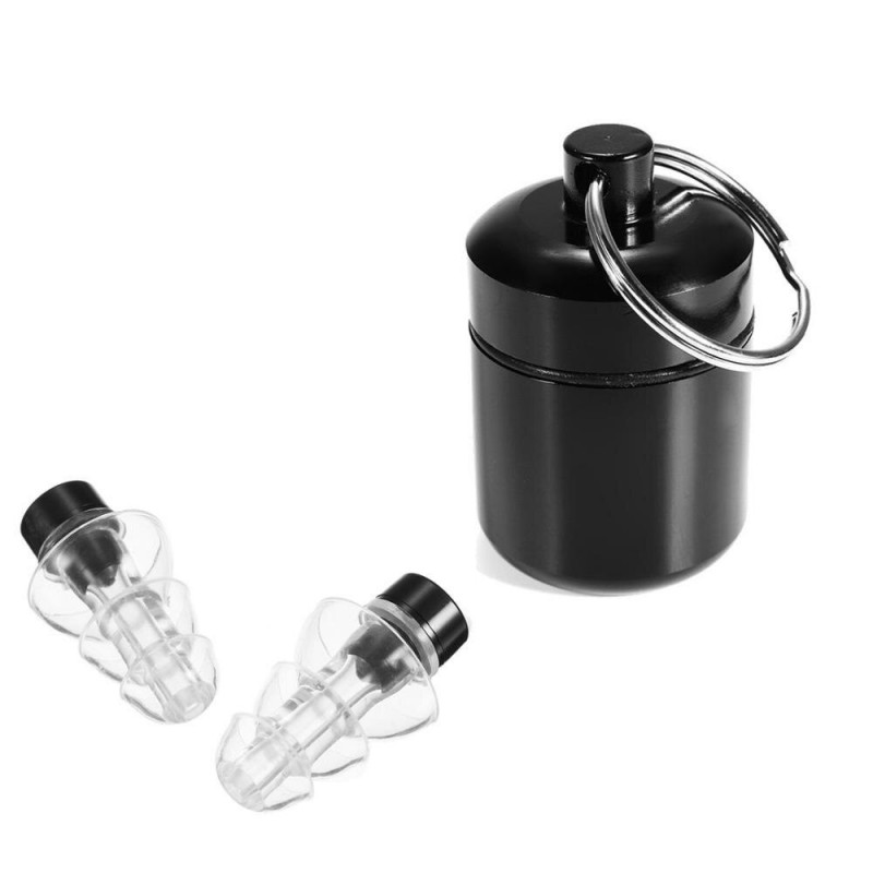 Anti-ruído earplugs - reutilizável - com caixa - proteção auditiva - plugues do partido