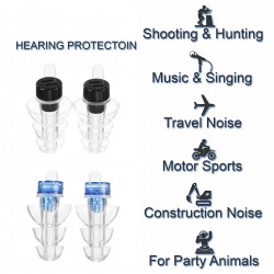 Anti-ruído earplugs - reutilizável - com caixa - proteção auditiva - plugues do partido