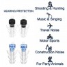 Anti-ruído earplugs - reutilizável - com caixa - proteção auditiva - plugues do partido