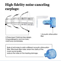 Anti-ruído earplugs - reutilizável - com caixa - proteção auditiva - plugues do partido