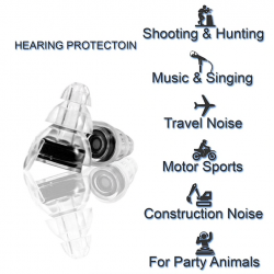 Anti-ruído earplugs - reutilizável - com caixa - proteção auditiva - plugues do partido