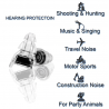 Anti-ruído earplugs - reutilizável - com caixa - proteção auditiva - plugues do partido