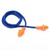 Plugs de orelha de silicone impermeável - reutilizável - proteção auditiva - com 10 pares de corda