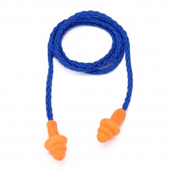 Plugs de orelha de silicone impermeável - reutilizável - proteção auditiva - com 10 pares de corda