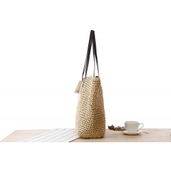 Large beach bag made from strawHandbags