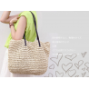 Large beach bag made from strawHandbags