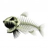 esqueleto de peixe 3D - carro e autocolante de motocicleta 13 * 85cm
