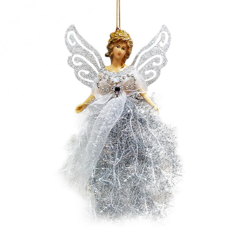 Pingente de anjo - decoração de árvore de Natal - 22 cm