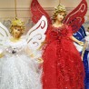 Pingente de anjo - decoração de árvore de Natal - 22 cm