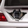 Cachorro preto - adesivo de carro de vinil - à prova d'água 13 * 7,6cm