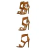 Elegant high heels - pumps with zipperHigh heels