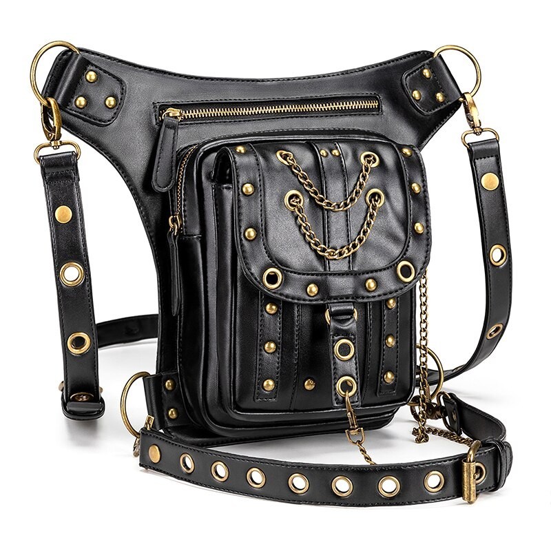 Multifunction waist & leg & shoulder steampunk bag - waterproof - unisexBags