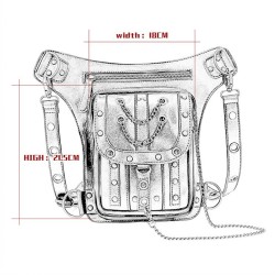 Cintura multifuncional & perna & ombro saco de vapor - impermeável - unisex