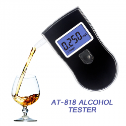 Testador de álcool profissional - teste de respiração - display LCD