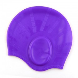 Tampa de natação de silicone - longo cabelo e orelhas proteção