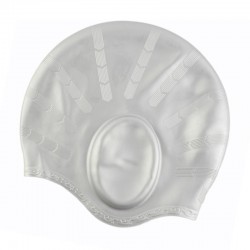 Tampa de natação de silicone - longo cabelo e orelhas proteção