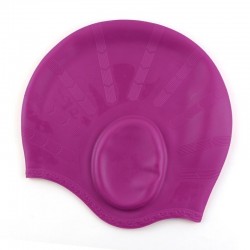 Tampa de natação de silicone - longo cabelo e orelhas proteção