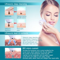 7 cores LED - foton ultrasonic face lifting - limpador - removedor de rugas - massageador de beleza