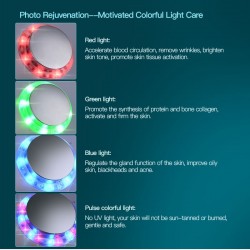 7 cores LED - foton ultrasonic face lifting - limpador - removedor de rugas - massageador de beleza