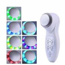 7 cores LED - foton ultrasonic face lifting - limpador - removedor de rugas - massageador de beleza
