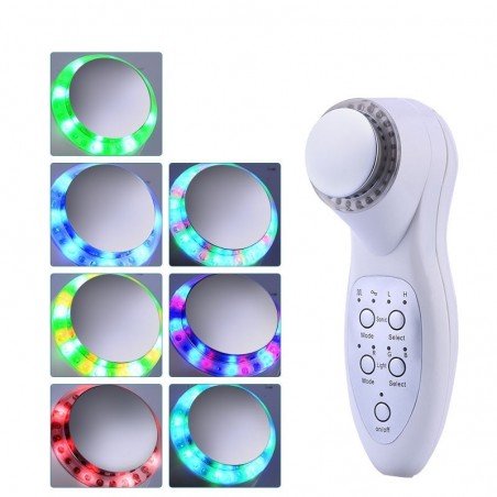7 cores LED - foton ultrasonic face lifting - limpador - removedor de rugas - massageador de beleza
