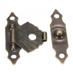 Antique hasp trava - protetor de mobiliário decorativo - 12 peças