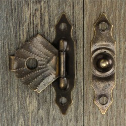 Antique hasp trava - protetor de mobiliário decorativo - 12 peças