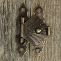 Antique hasp trava - protetor de mobiliário decorativo - 12 peças