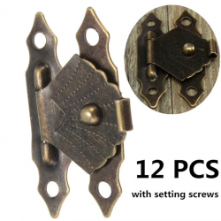 Antique hasp latch - decorative furniture protector - 12 piecesFurniture