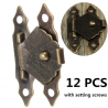 Antique hasp trava - protetor de mobiliário decorativo - 12 peças