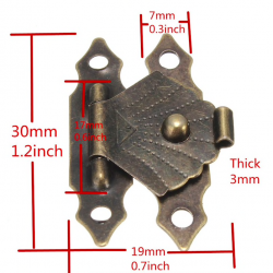 Antique hasp trava - protetor de mobiliário decorativo - 12 peças