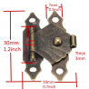Antique hasp trava - protetor de mobiliário decorativo - 12 peças