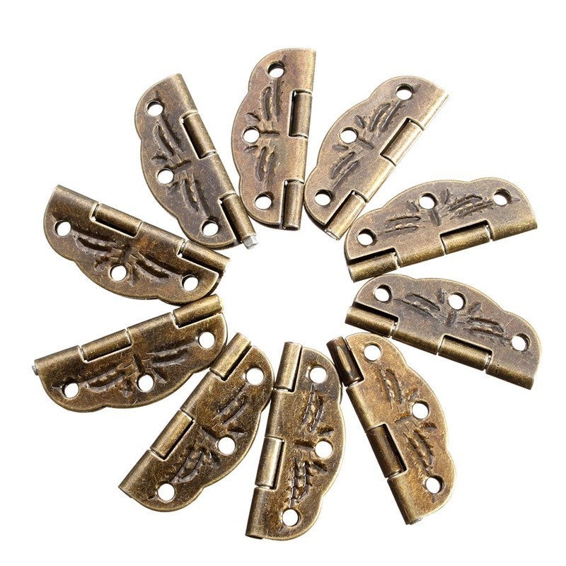 Porta antiga butt dobradiças 10 peças