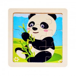 Puzzle 3D de madeira - brinquedo educacional - 11 * 11cm
