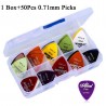 Escolhas de guitarra elétrica - 0.58mm 0.71mm 0.81mm 0.96mm 1.20mm 1.50mm - conjunto de 50 peças