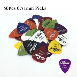 Escolhas de guitarra elétrica - 0.58mm 0.71mm 0.81mm 0.96mm 1.20mm 1.50mm - conjunto de 50 peças